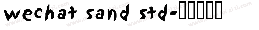 wechat sand std字体转换